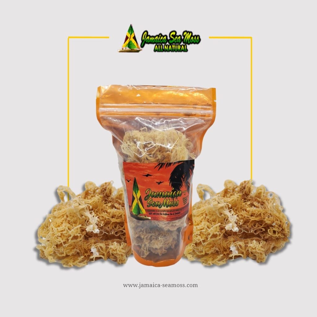 3 months supply 8oz Jamaican Macaroni Gold Sea Moss fully dried and