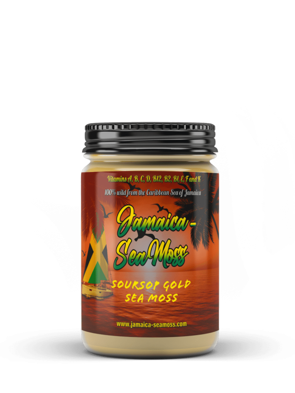 Gold Soursop Elderberry Bladderwrack Turmeric Cinnamon Ginger Honey Sea Moss Gel